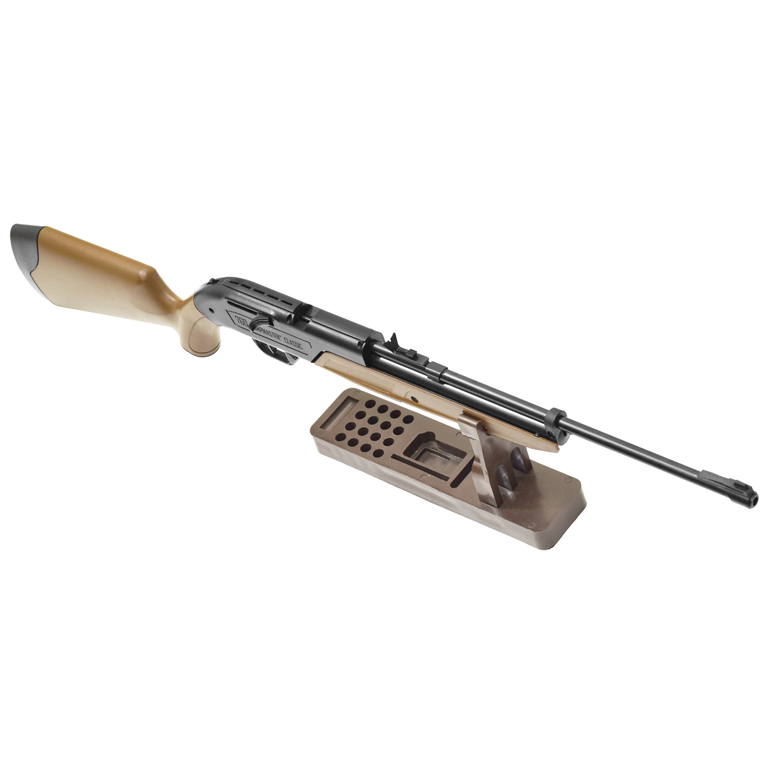 Пневматическая винтовка Crosman 760 B (коричневая, пластик, накачка), калибр 4,5 мм