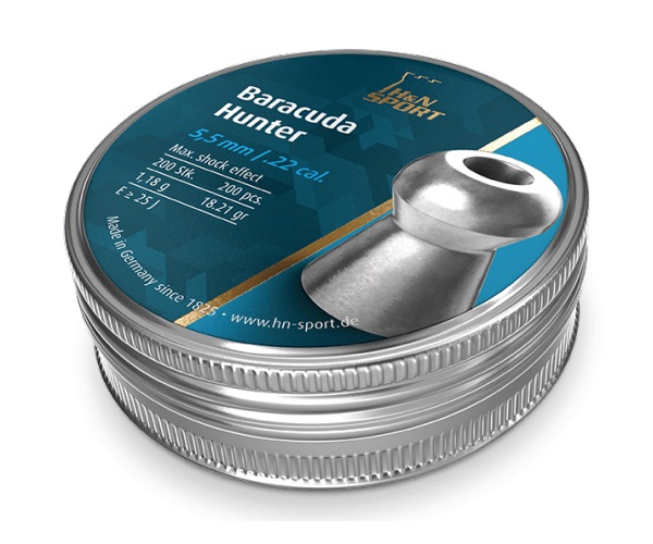 Пуля пневм. "H&N Barracuda Hunter" кал. 5,5 мм, вес 1,18гр,200шт./уп.