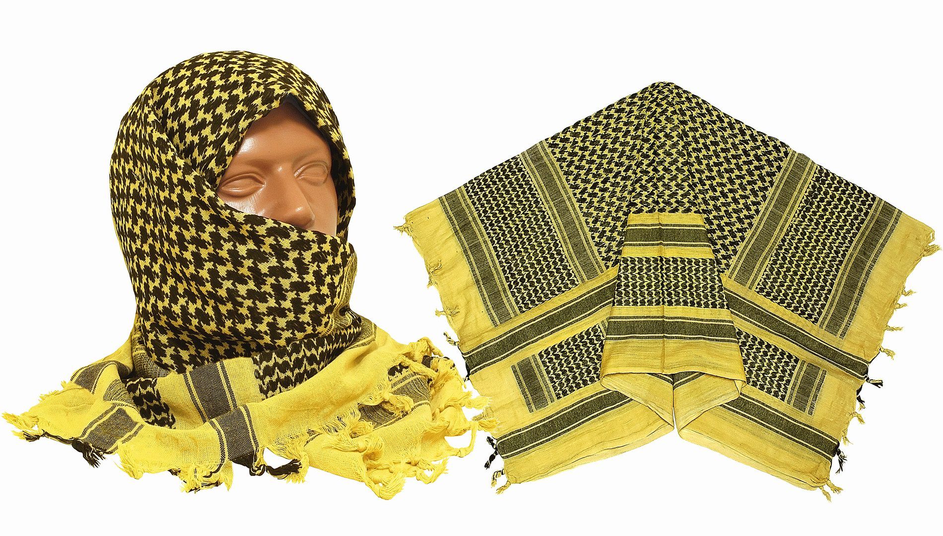 Шарф тактический "Shemagh" White/Red (100% хлопок) Rothco