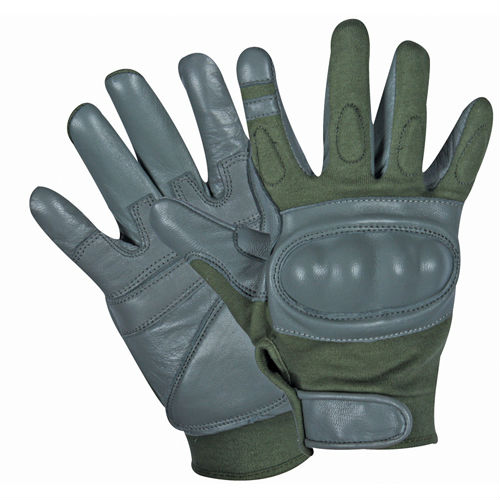 Перчатки Hard Knuckle Assault Green & Gray size XXL Dagger DI-1206