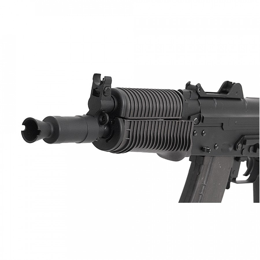 Автомат страйкбольный (Cyma) CM045, RKC-74У (АКС-74У), AEG, металл, черный пластик, ЗУ, АКБ