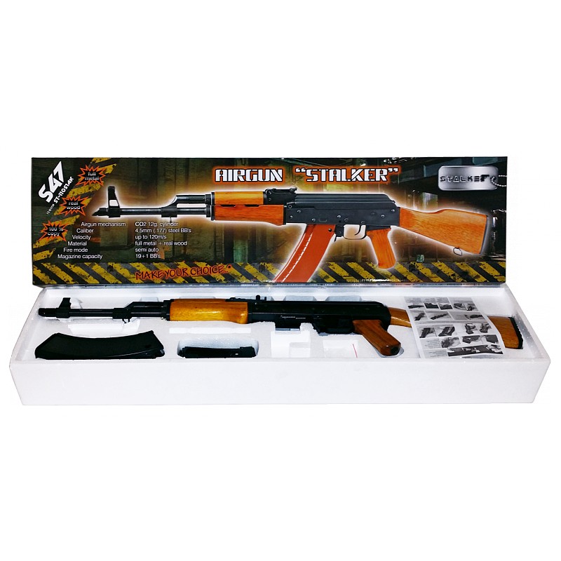Пневматический автомат Stalker S47 (АК-47), калибр 4,5 мм