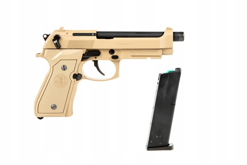 Пистолет страйкбольный (G&G) BERETTA GPM92 Desert Tan, металл, GAS-GPM-92F-DBB-ECM