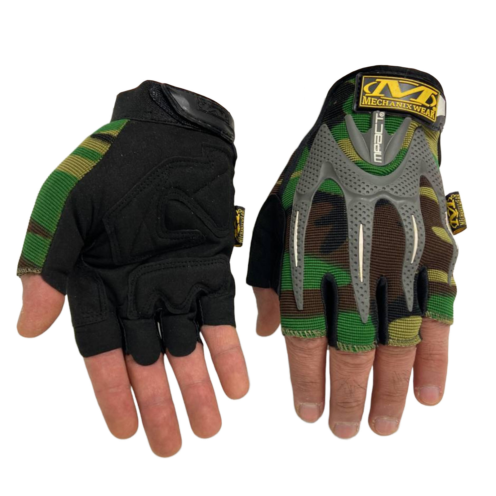 Перчатки Mechanix M-Pact Gloves CQB Woodland size M (реплика)