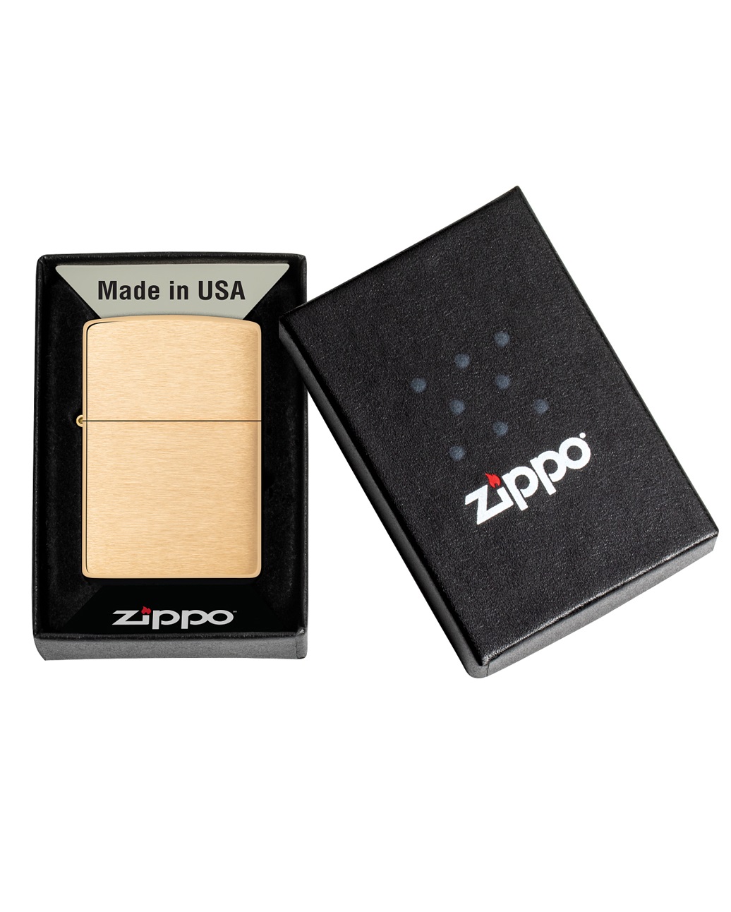 Зажигалка Zippo 204B BRUSH BRASS