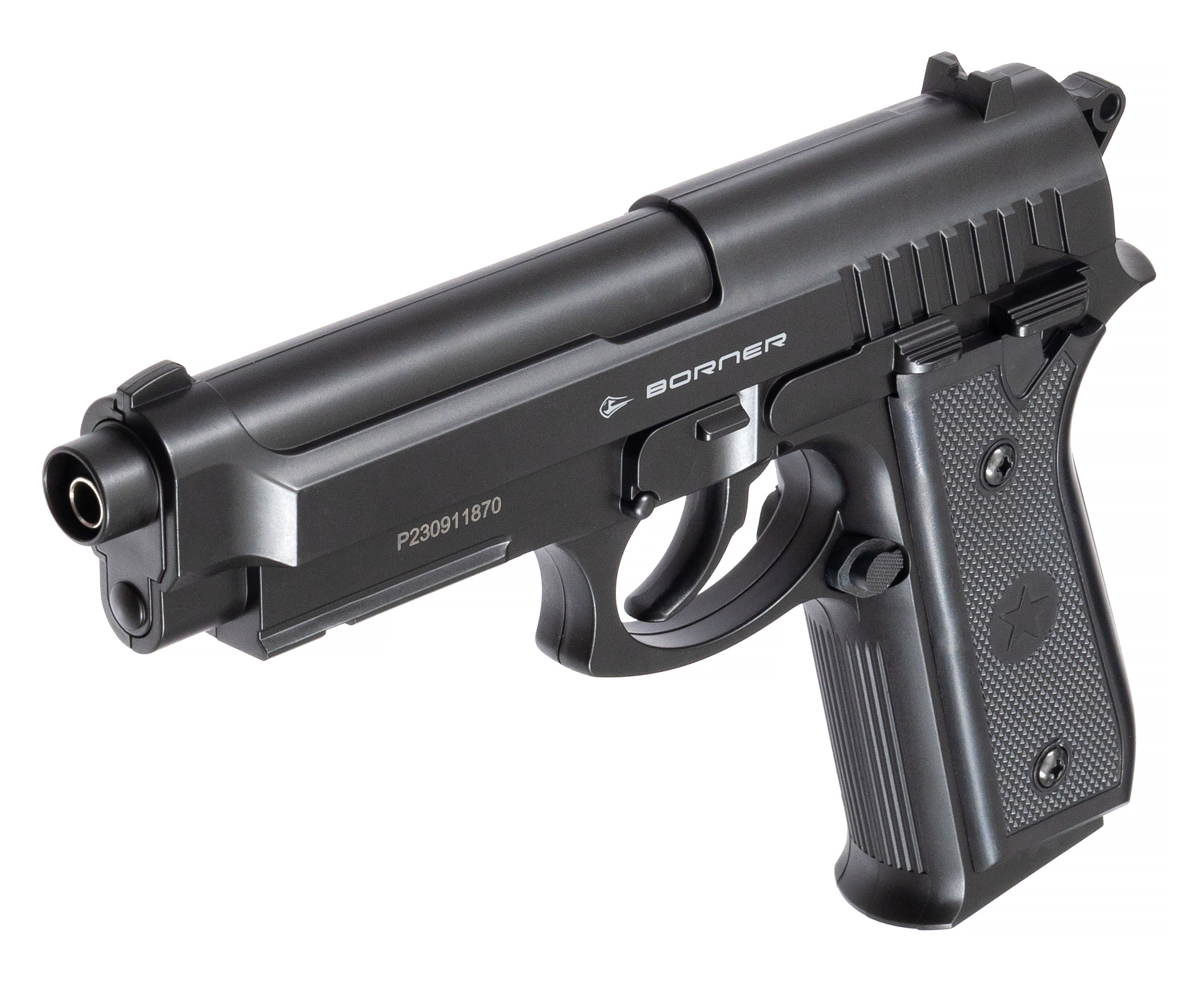 Пистолет страйкбольный Borner 92 (пластик), калибр 6 мм