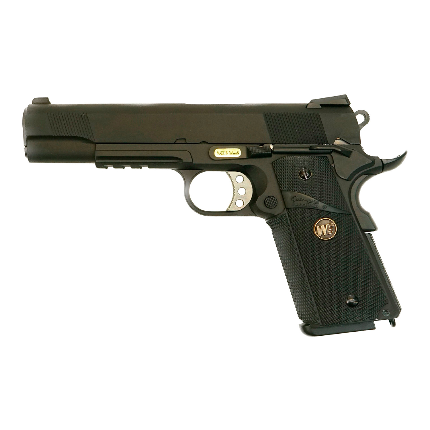 Модель пистолета (WE)  COLT M1911А1, металл, с рельсой, M.E.U. WE-E008B-BK