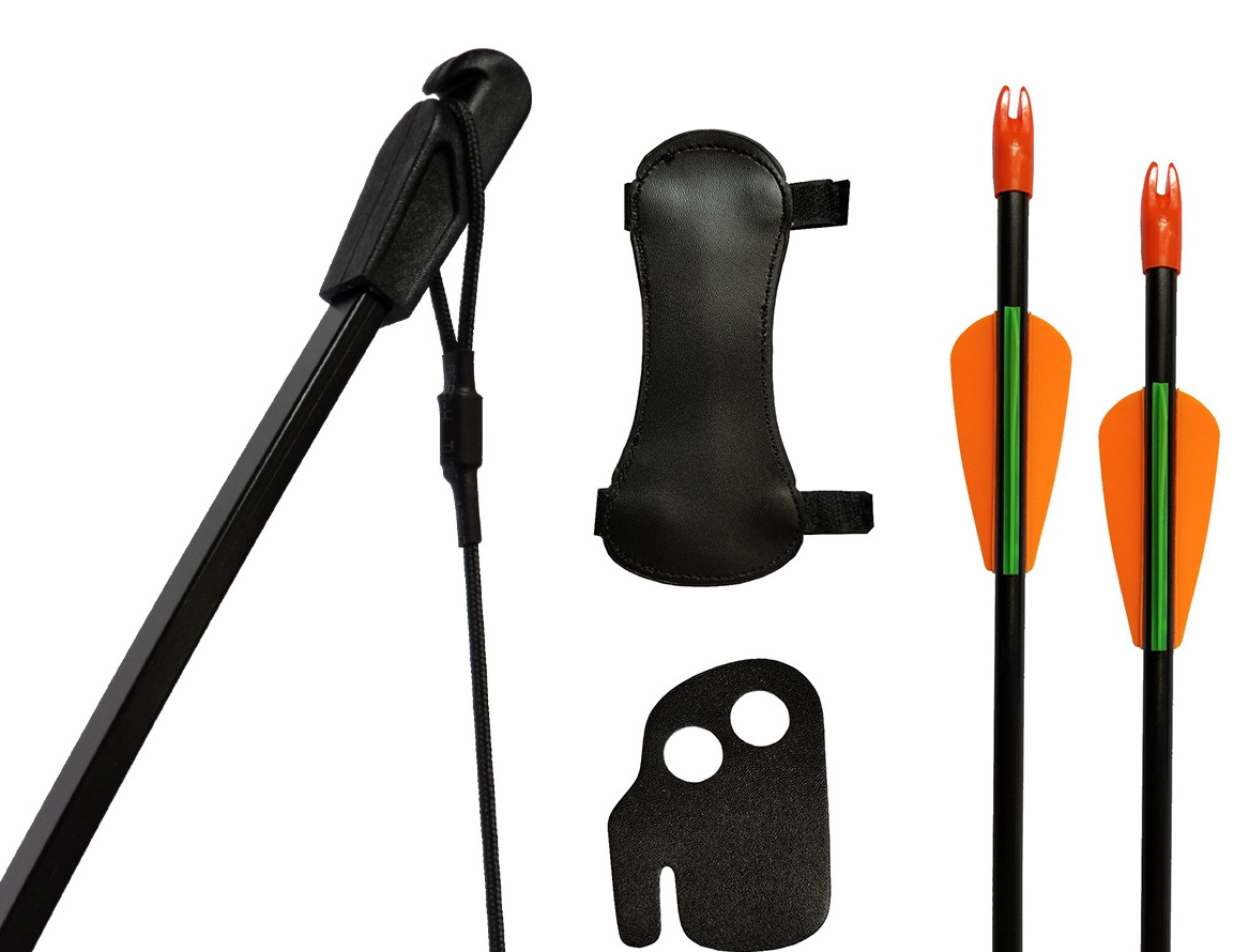 Лук детский классический Centershot Эльф черный (с комплектом)