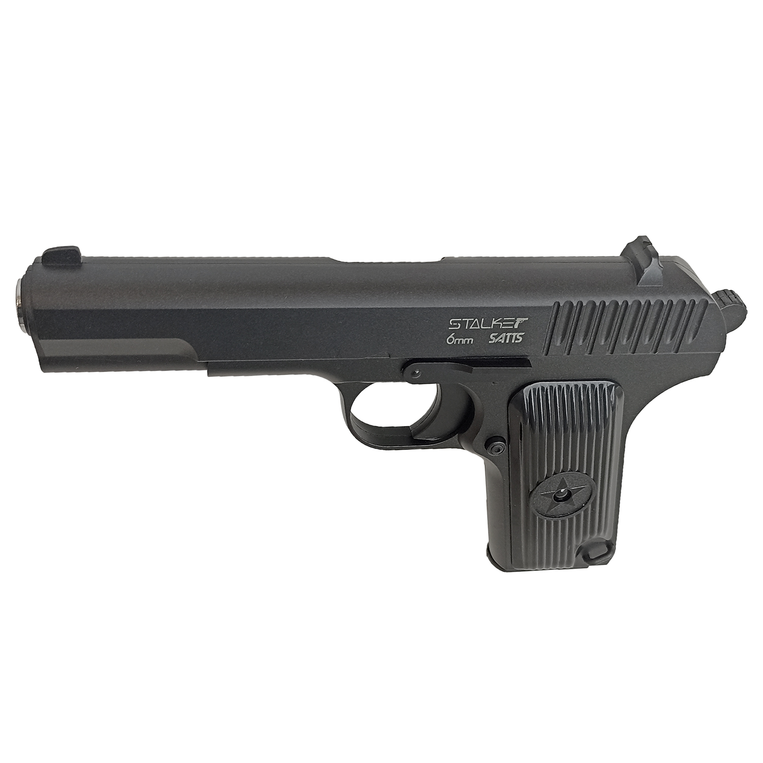 Пистолет страйкбольный Stalker SATTS Spring (ТТ) + имитация ПБС, 6 мм