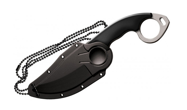 Нож Cold Steel Double Agent 1, AUS-8A, serrated, black