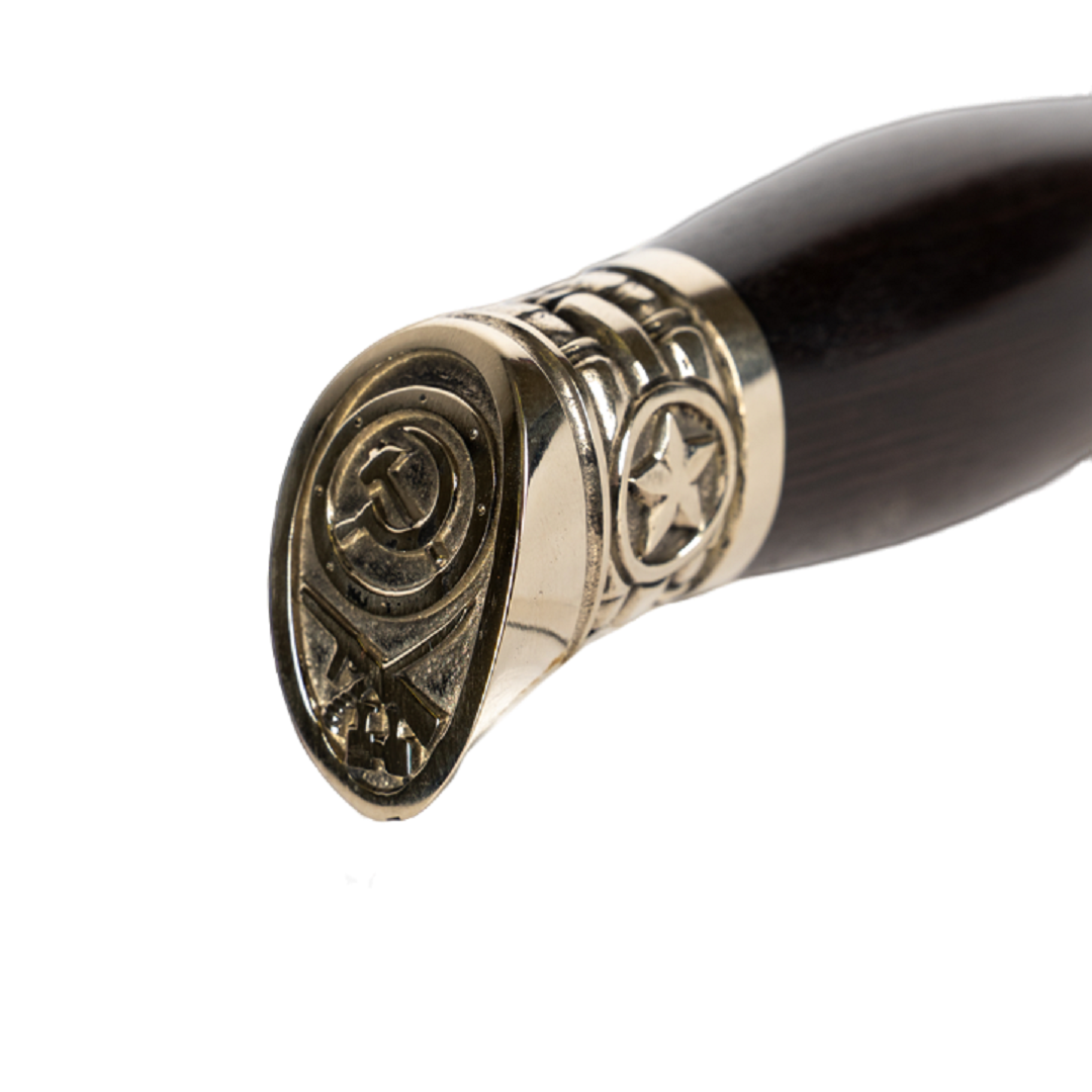 Нож "Разведчик" N690, литье звезда, граб, Семина