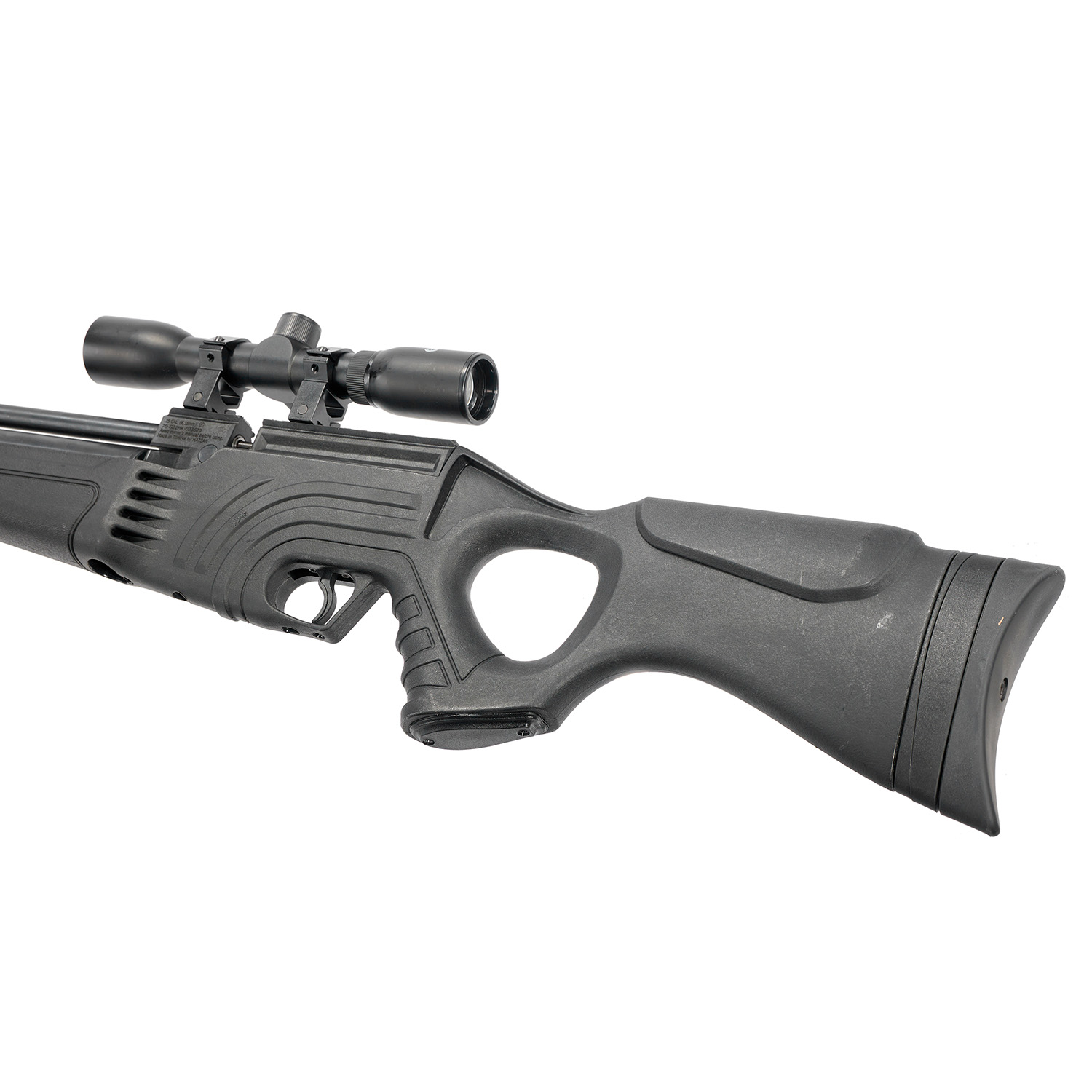 Пневматическая винтовка Hatsan FLASH 101 SET калибр 6.35 мм. (насос, прицел, пули, сошки, модератор, чехол)