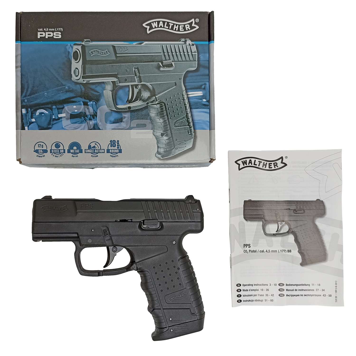 Пневматический пистолет Umarex Walther PPS (walther) 4,5 мм
