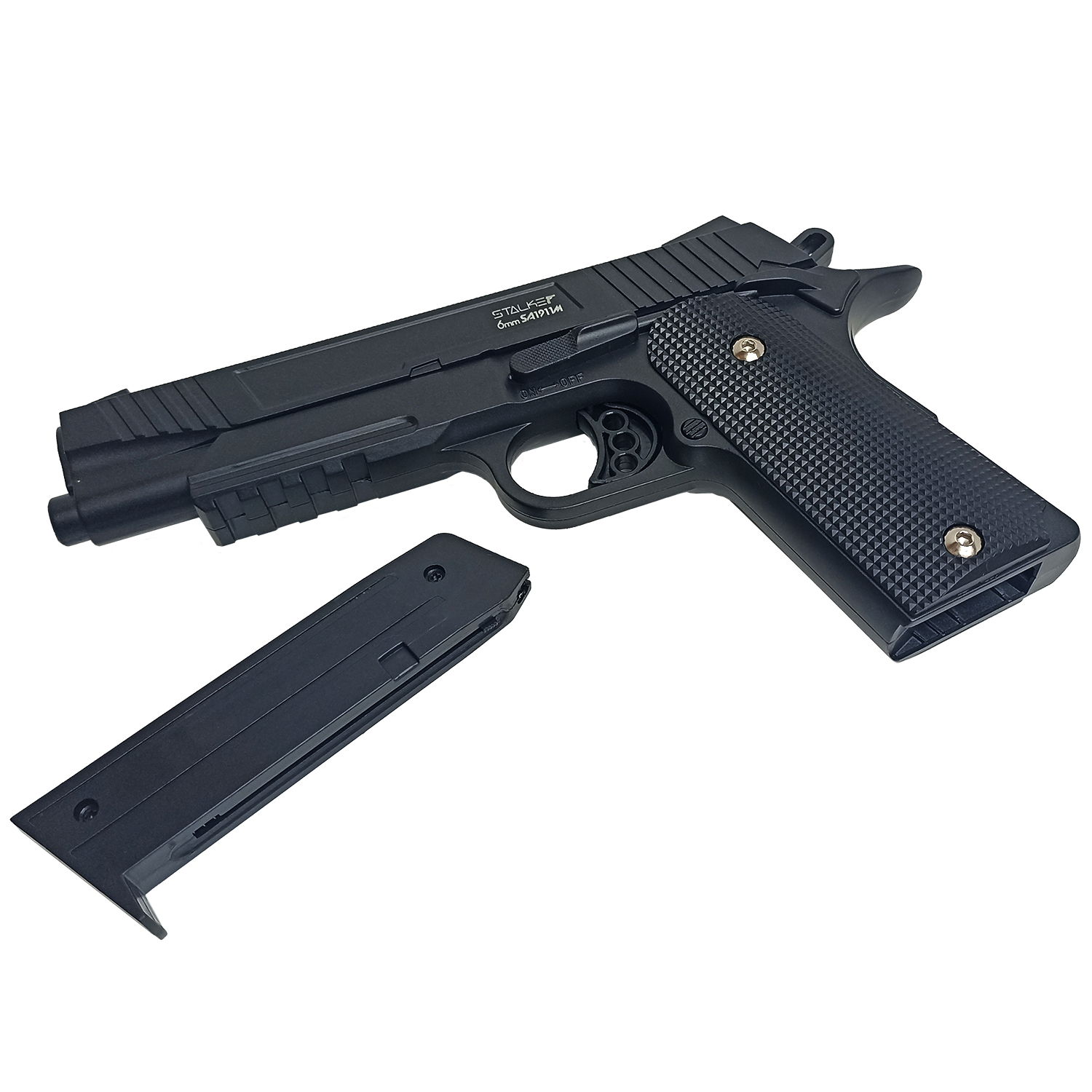 Пистолет страйкбольный Stalker SA1911M Spring (Colt1911 Rail) 6мм