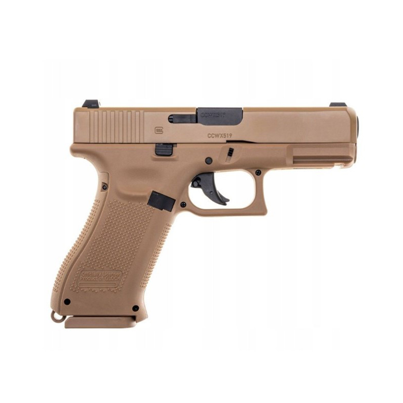 Пистолет пневматический Umarex Glock 19X (TAN, BlowBack)