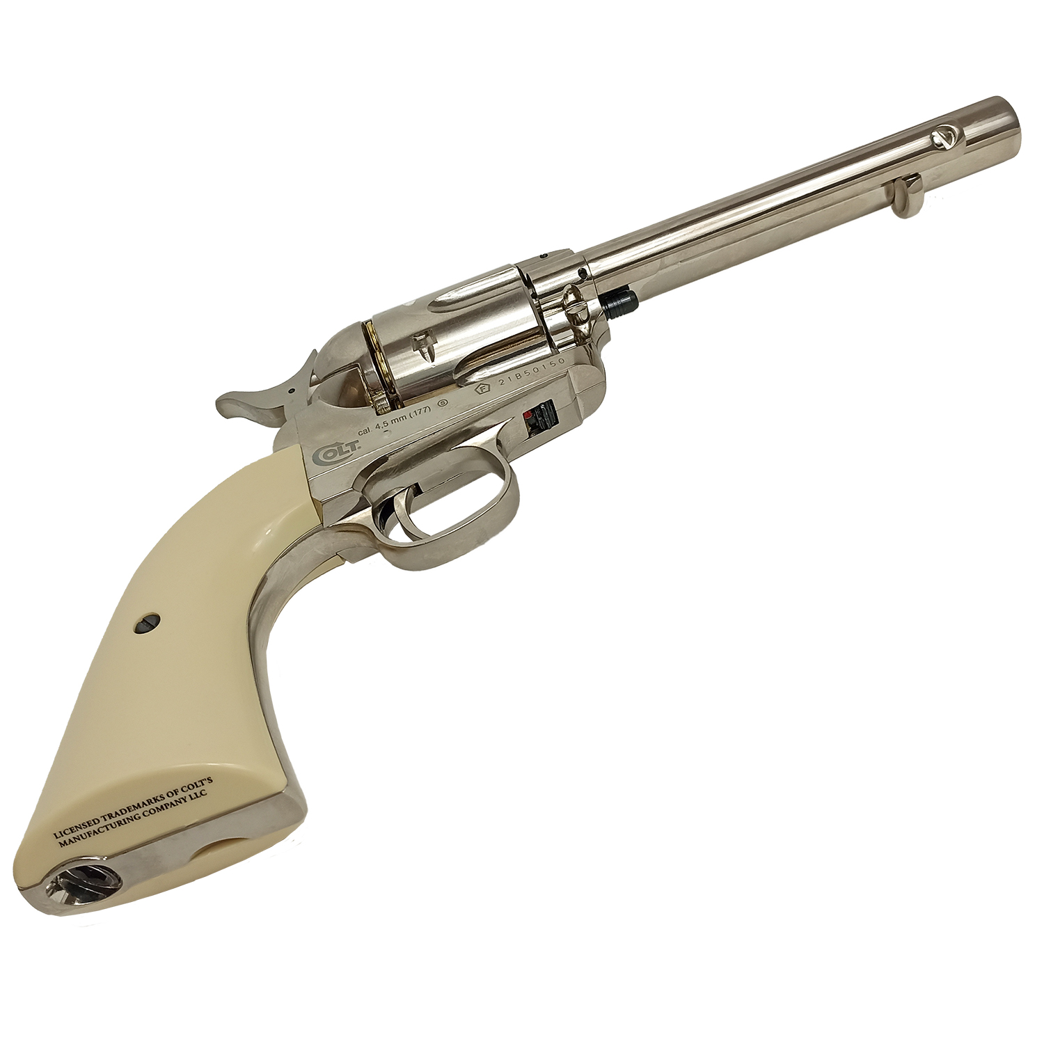 Пневматический револьвер Umarex Colt SAA 45 BB nickel (colt) 4,5 мм