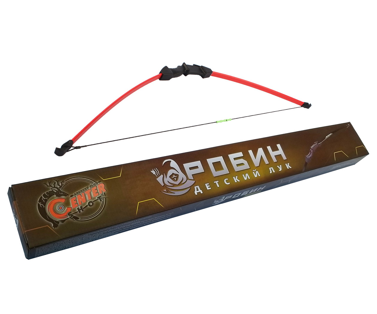 Лук детский классический Centershot Робин красный (с комплектом)