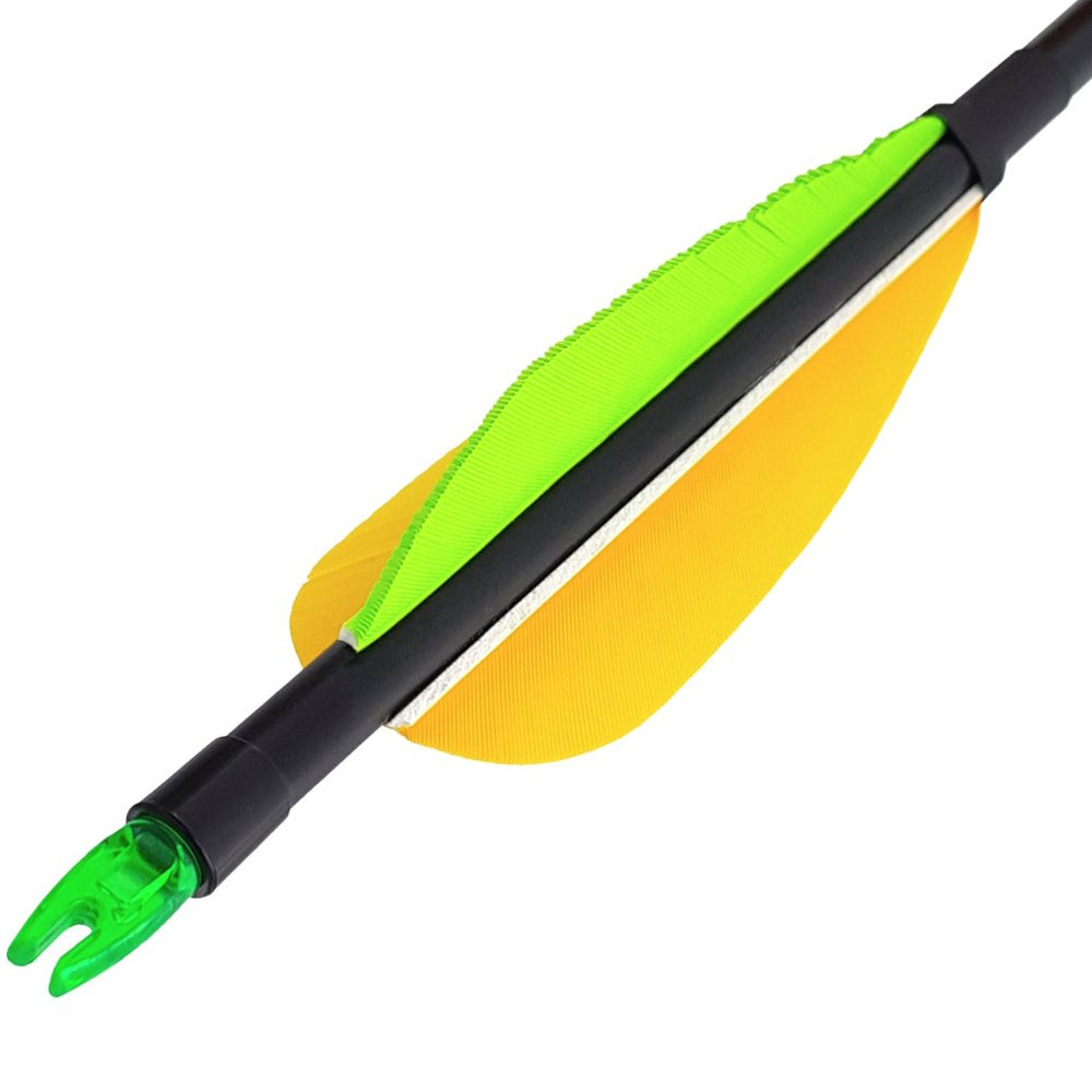 Стрела лучная фибергласс Centershot Spark 500 натуральное оперение 4"