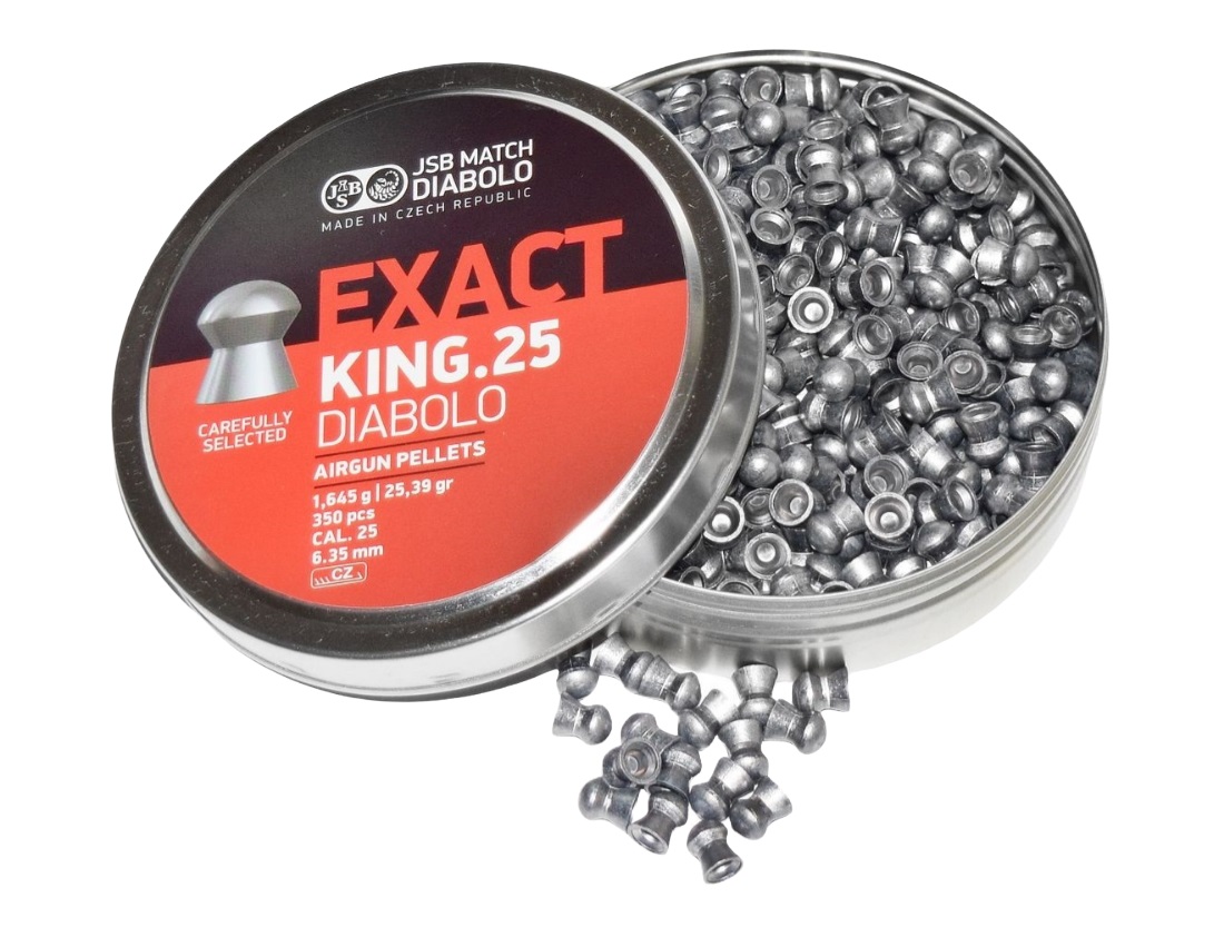 Пули пневматические "JSB Exact King", калибр 6,35мм, 1,645 грамм (350 штук)