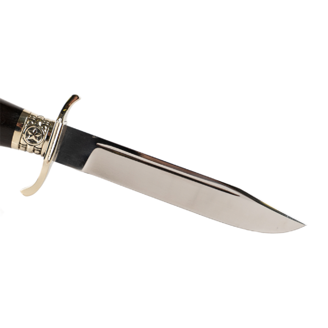 Нож "Разведчик" N690, литье звезда, граб, Семина