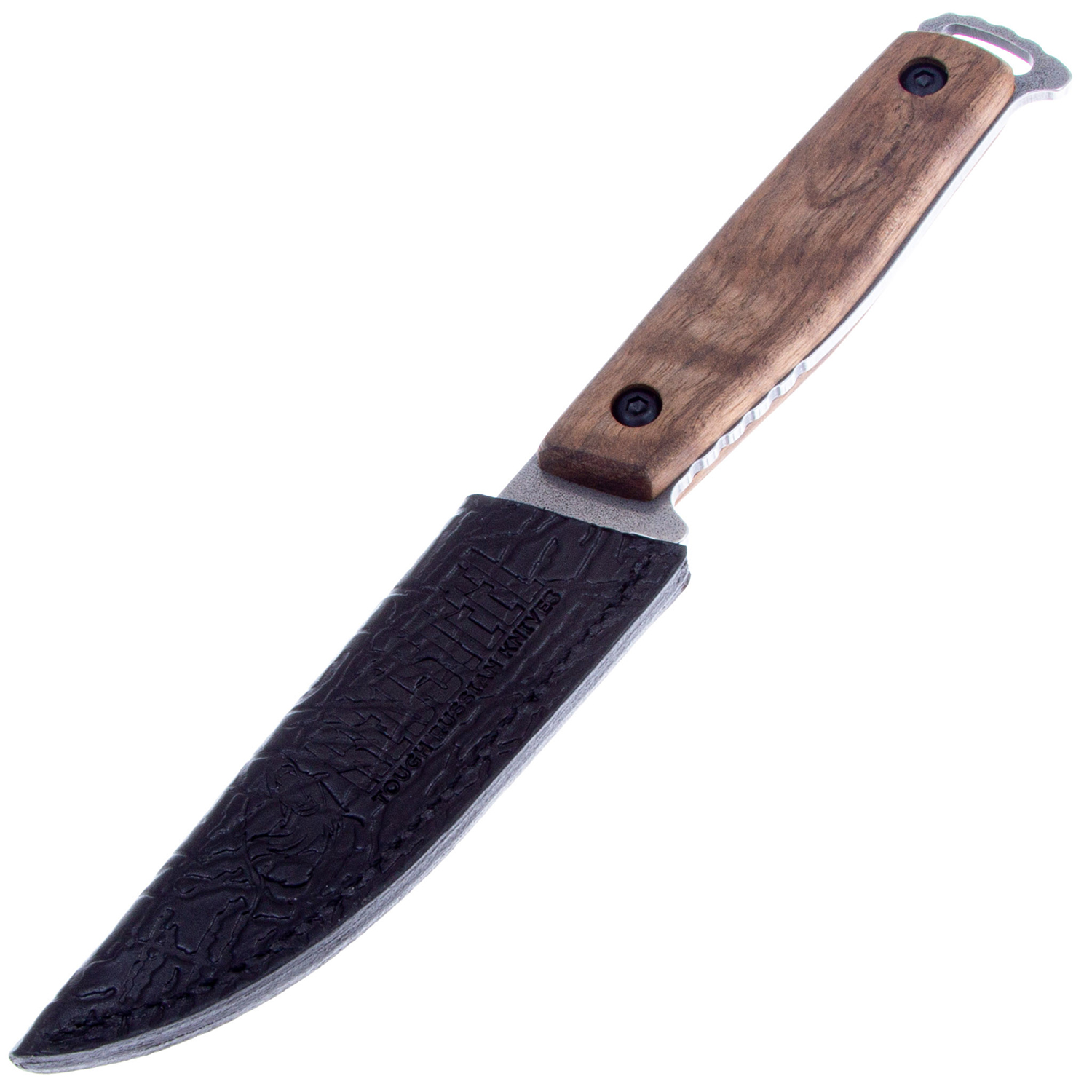 Нож GENERAL X1 420HC SW WH LS (рукоять орех, ножны кожа)