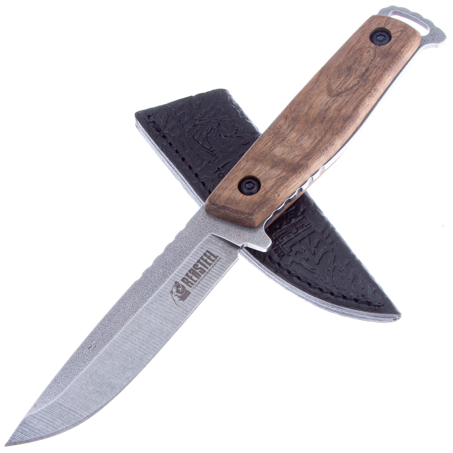 Нож GENERAL X1 420HC SW WH LS (рукоять орех, ножны кожа)