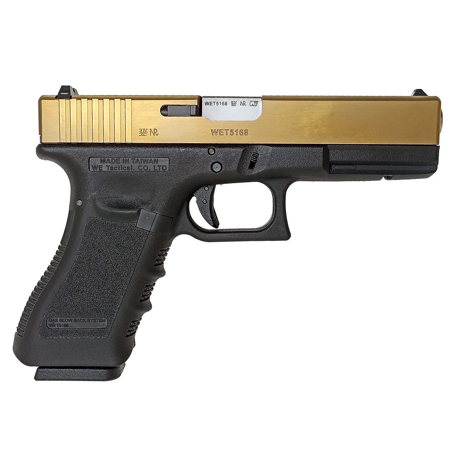 Пистолет страйкбольный WE Glock 17 Gen3 Titanium WE-G001A-TG