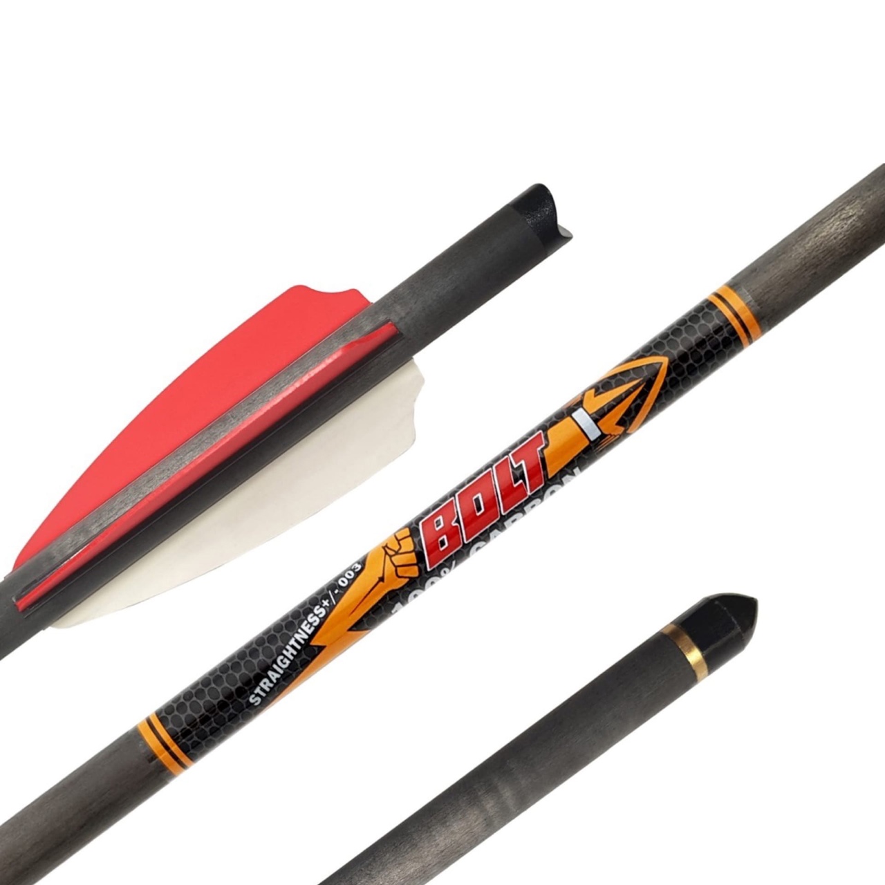 Стрела арбалетная карбоновая Centershot Bolt 20", оперение Q2i Fusion X-2 3", латунный инсерт