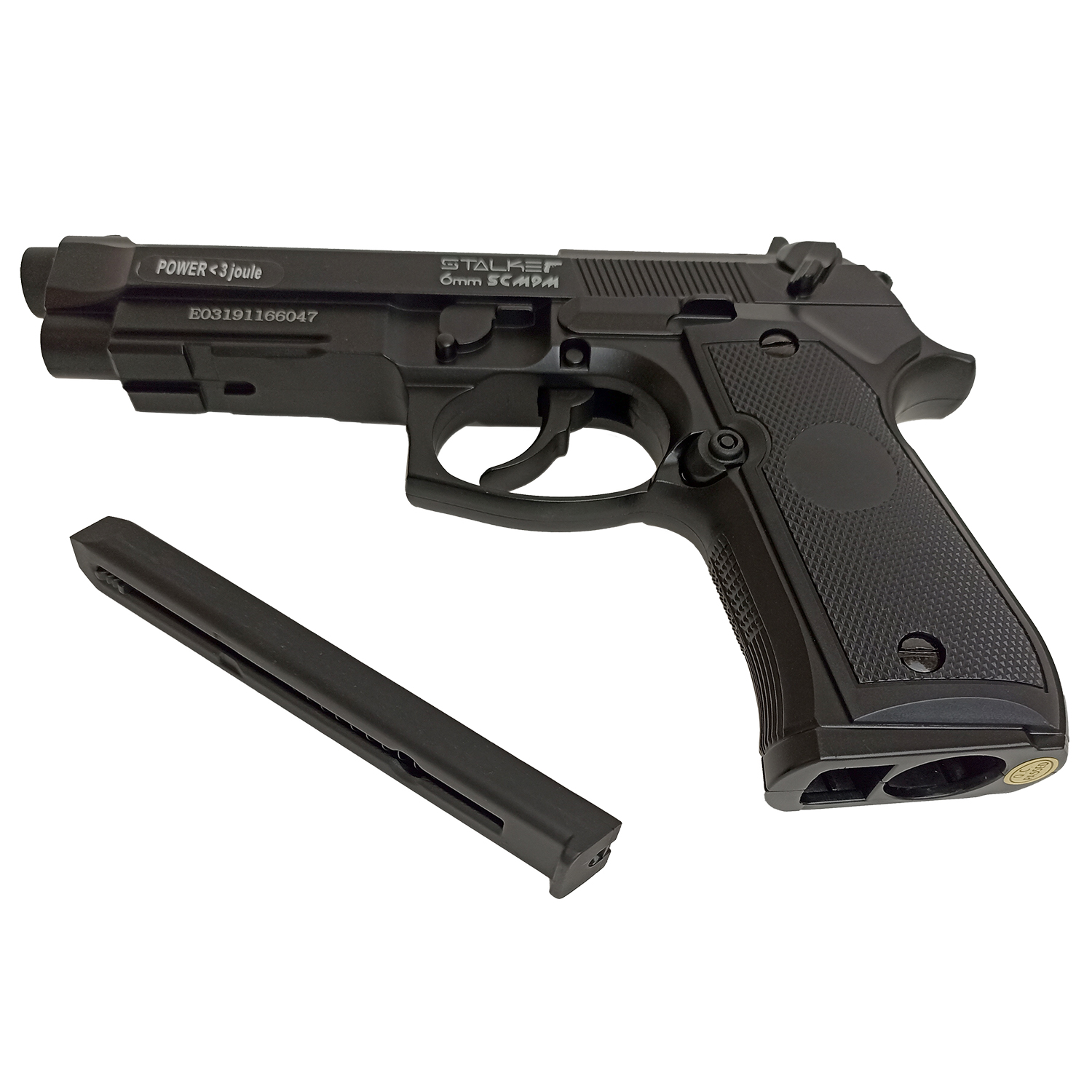 Пистолет страйкбольный Stalker SCM9M (Beretta M9), калибр 6 мм BB, 12 г, CO2, металлический корпус