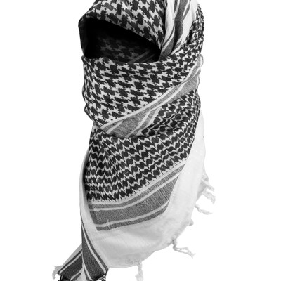 Шарф тактический Shemagh (110х110) Black/White