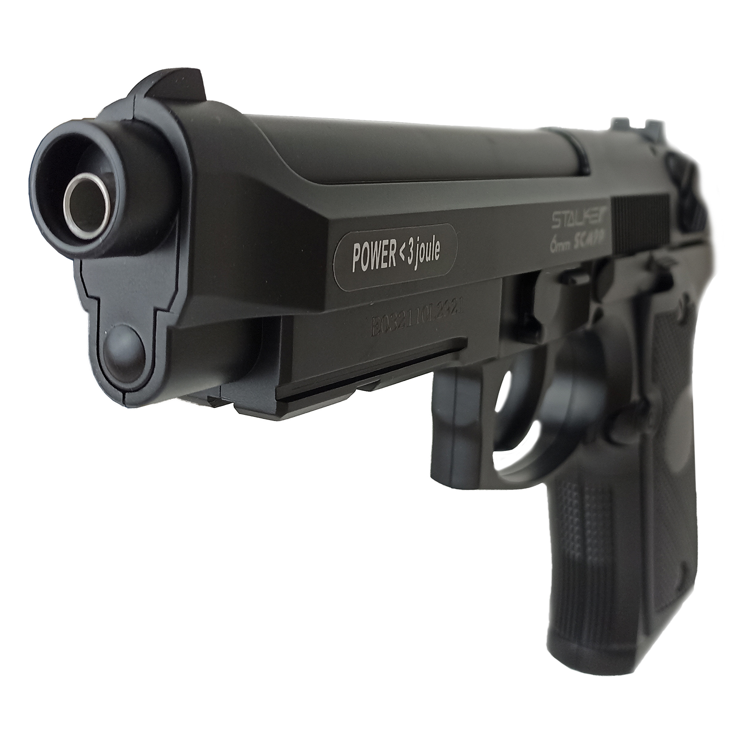 Пистолет страйкбольный Stalker SCM9P (Beretta M9), калибр 6 мм BB, 12 г CO2, пластиковый корпус