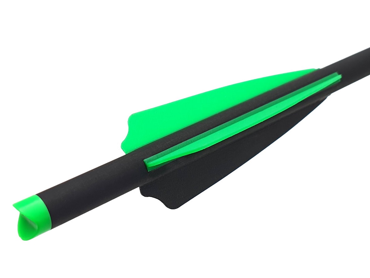 Стрела арбалетная микс карбон Centershot Toxic 20" Half Moon Nock