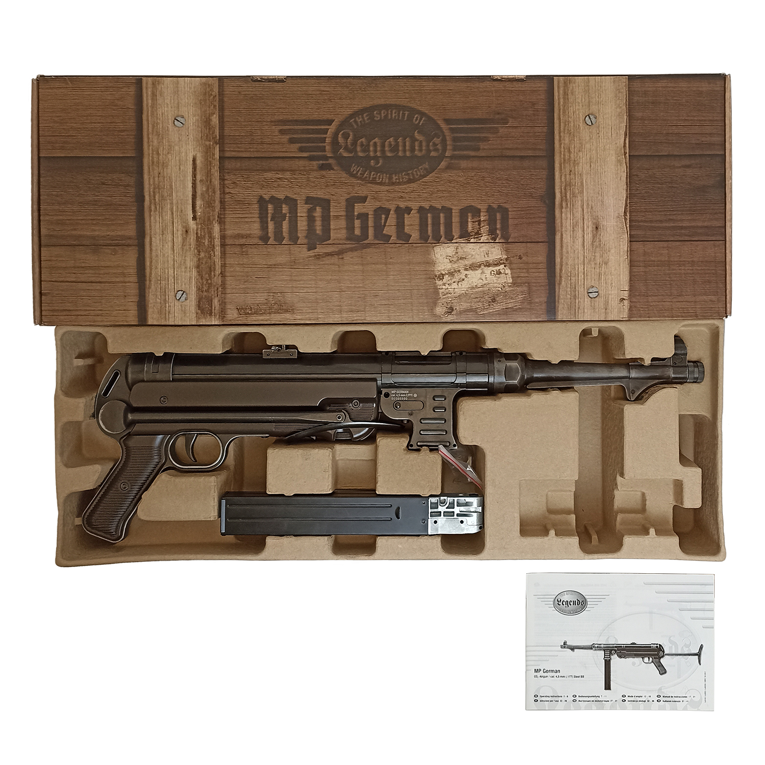 Пистолет-пулемет пневматический Umarex Legends MP German-Legacy Edition (MP40, auto)