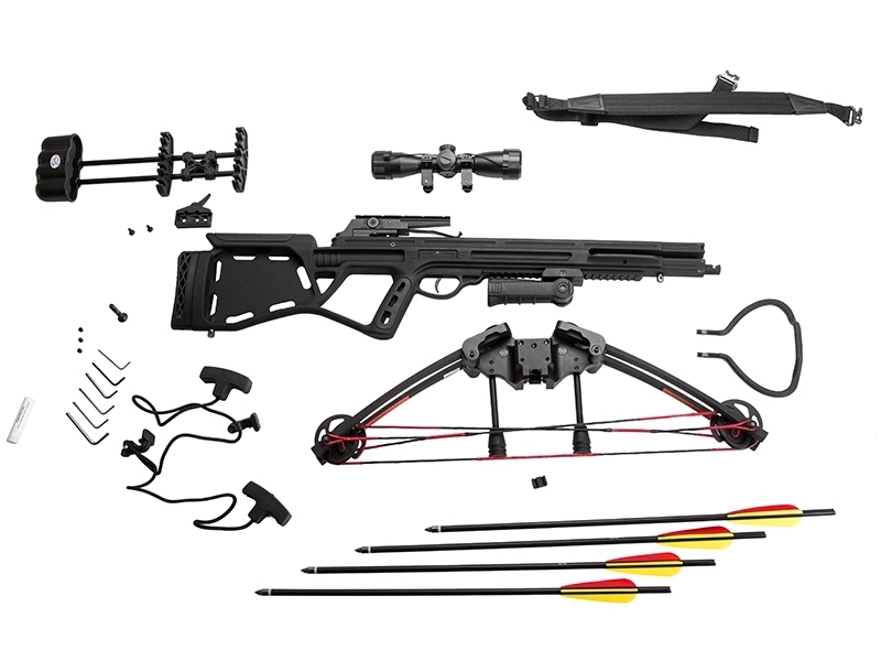 Арбалет блочный Man-Kung - MK 350 Herrican (KIT, черный)