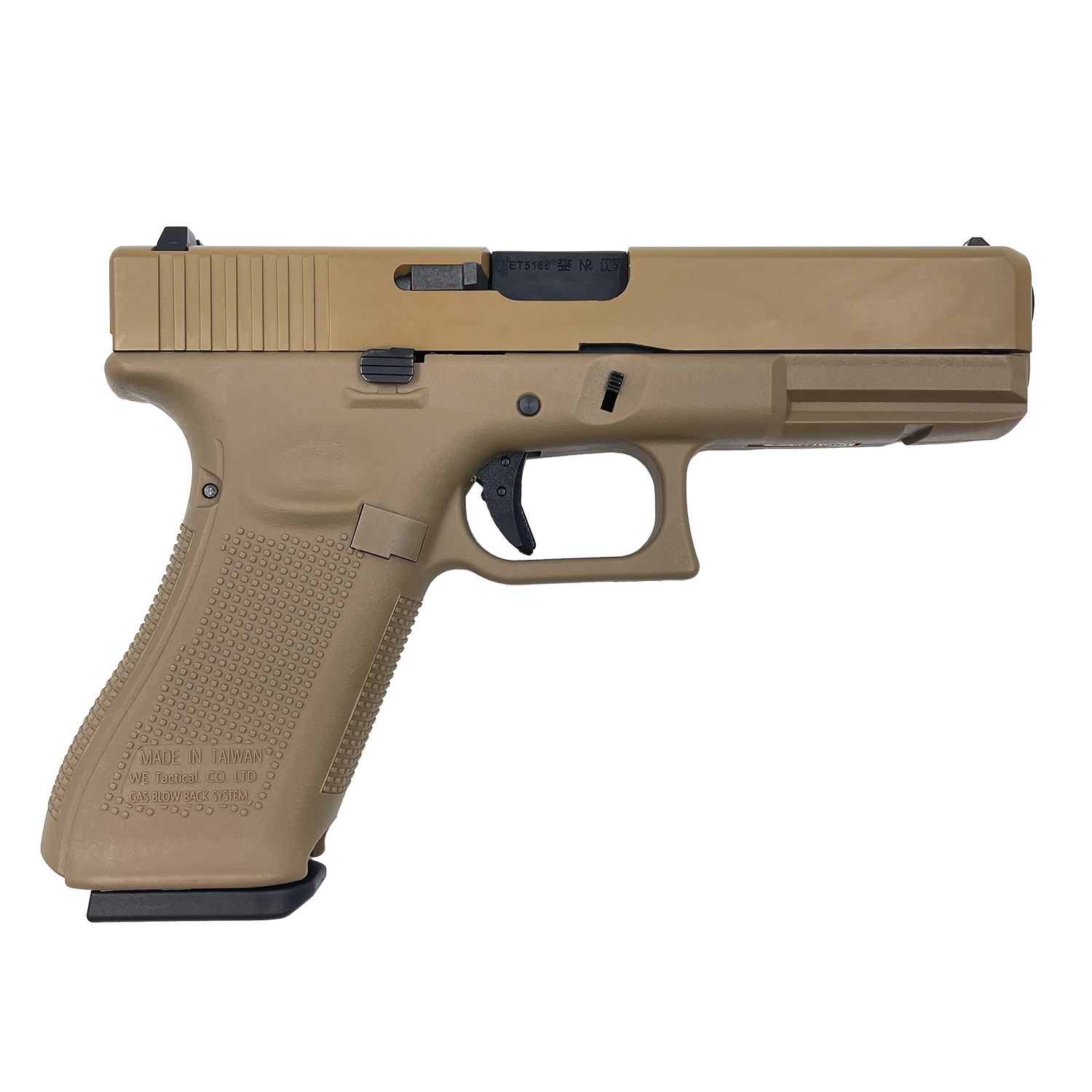 Пистолет страйкбольный (WE) Glock-17 gen5, WE-G001VB-TAN