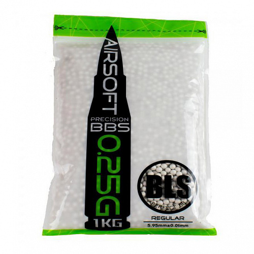 Шарики BLS 0,25 (1 кг, белые, пакет) Taiwan 1KG-H25.jpg