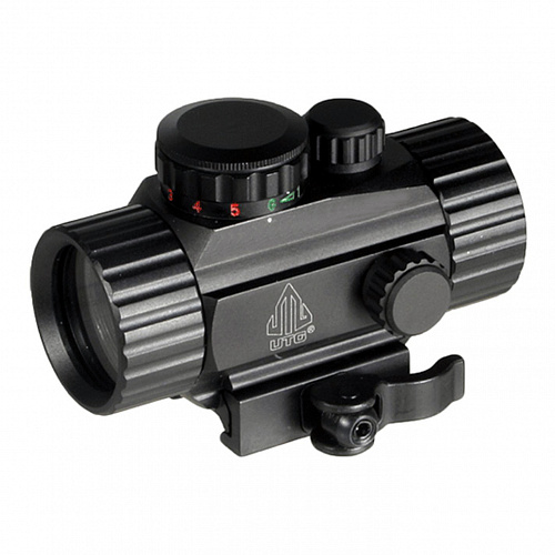 LEAPERS UTG 1х30 Compact, закрытый на Weaver, подсветка круг с точкой.jpg