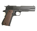 Пистолет страйкбольный (KJW) Colt M1911A1 GBB, GAS, черный, металл, модель - 1911.GAS