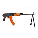 Пулемет страйкбольный Cyma CM052S R.P.K., AEG, металл, складной приклад, ЗУ, АКБ